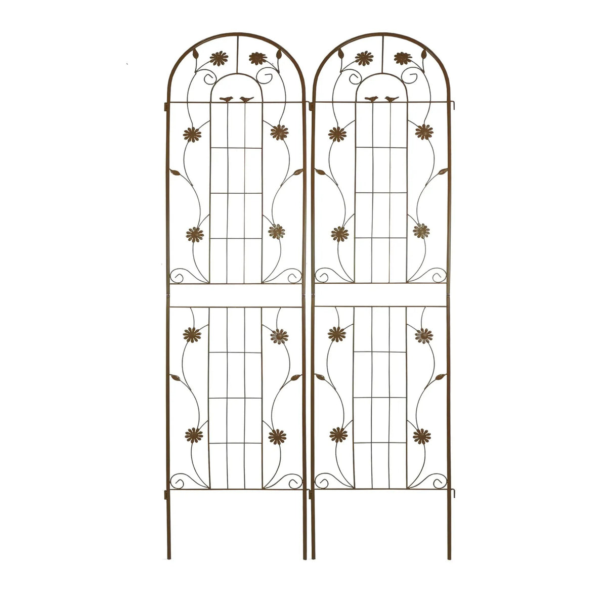 Metal Garden Trellis | Galvanized Steel | Powder Coated | 4 Piece Set