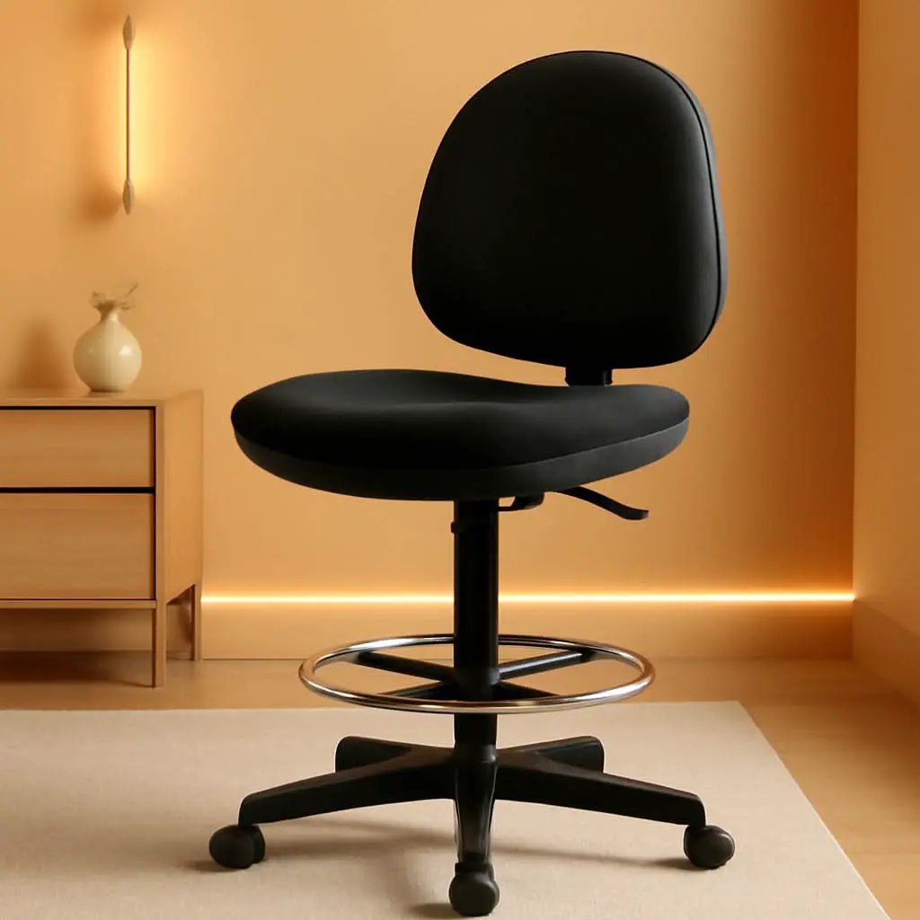 Pneumatic Adjustable Office Stool Black Multitask Ergonomic from PriceLows™