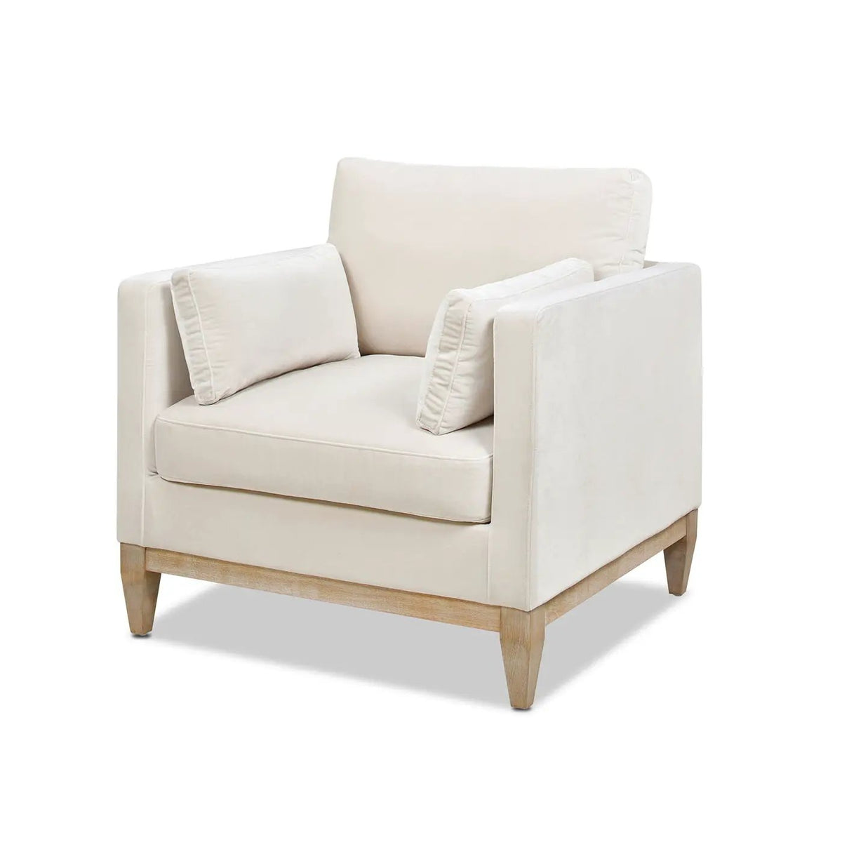 Knox Modern Farmhouse Arm Chair | Feather-Down Wrapped Cushions | Reversible Back And Arm Cushions | Durable Upholstery