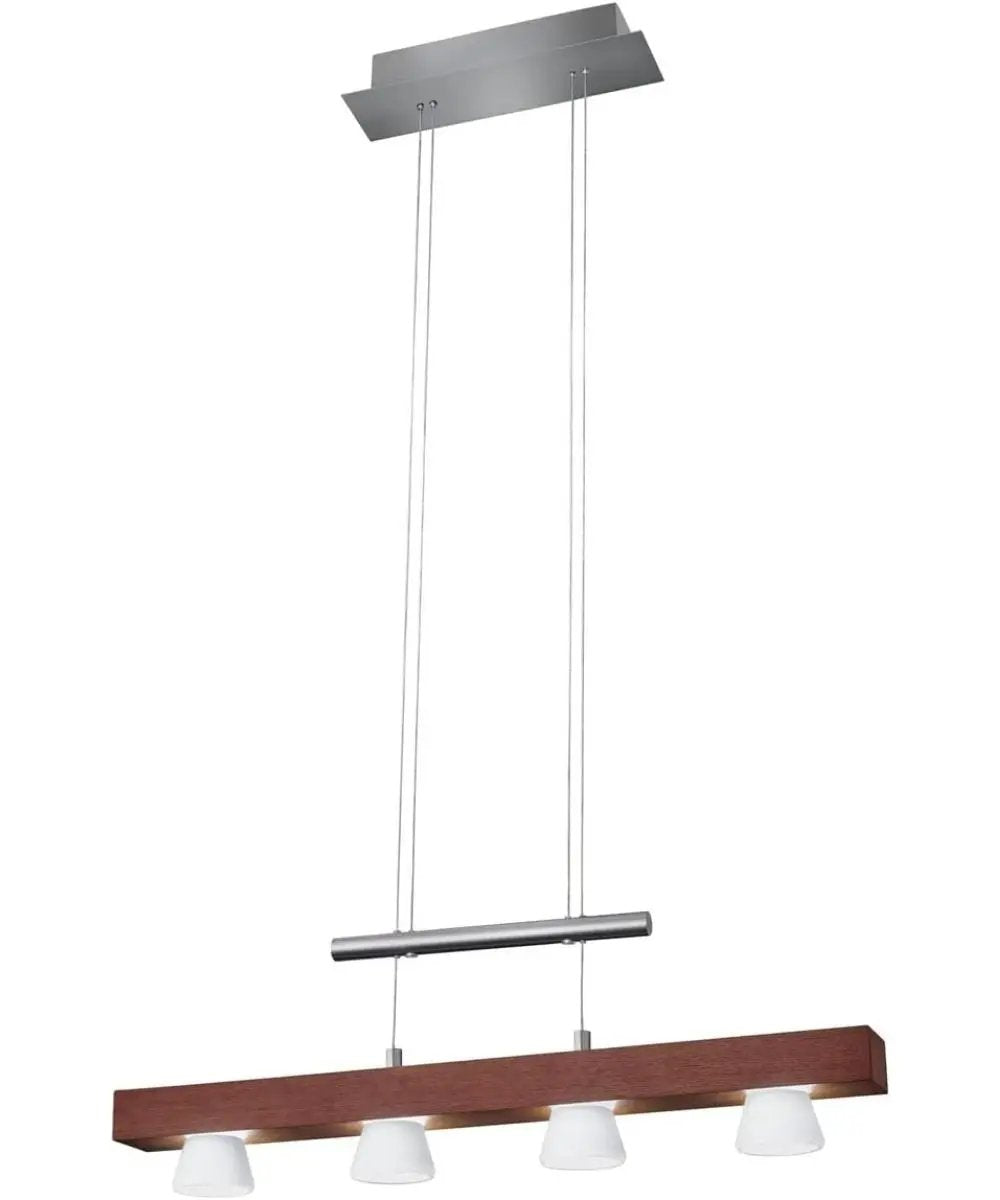 Modern LED Pendant Light | 4 Light | Height Adjustable | 24 Inch