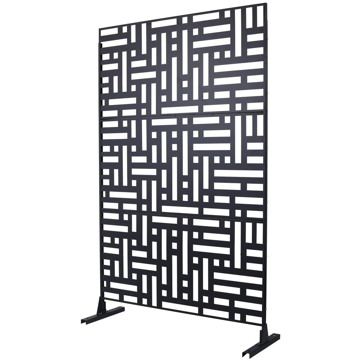 Metal Privacy Screen | Freestanding Frame | Rust Resistant | Indoor Use