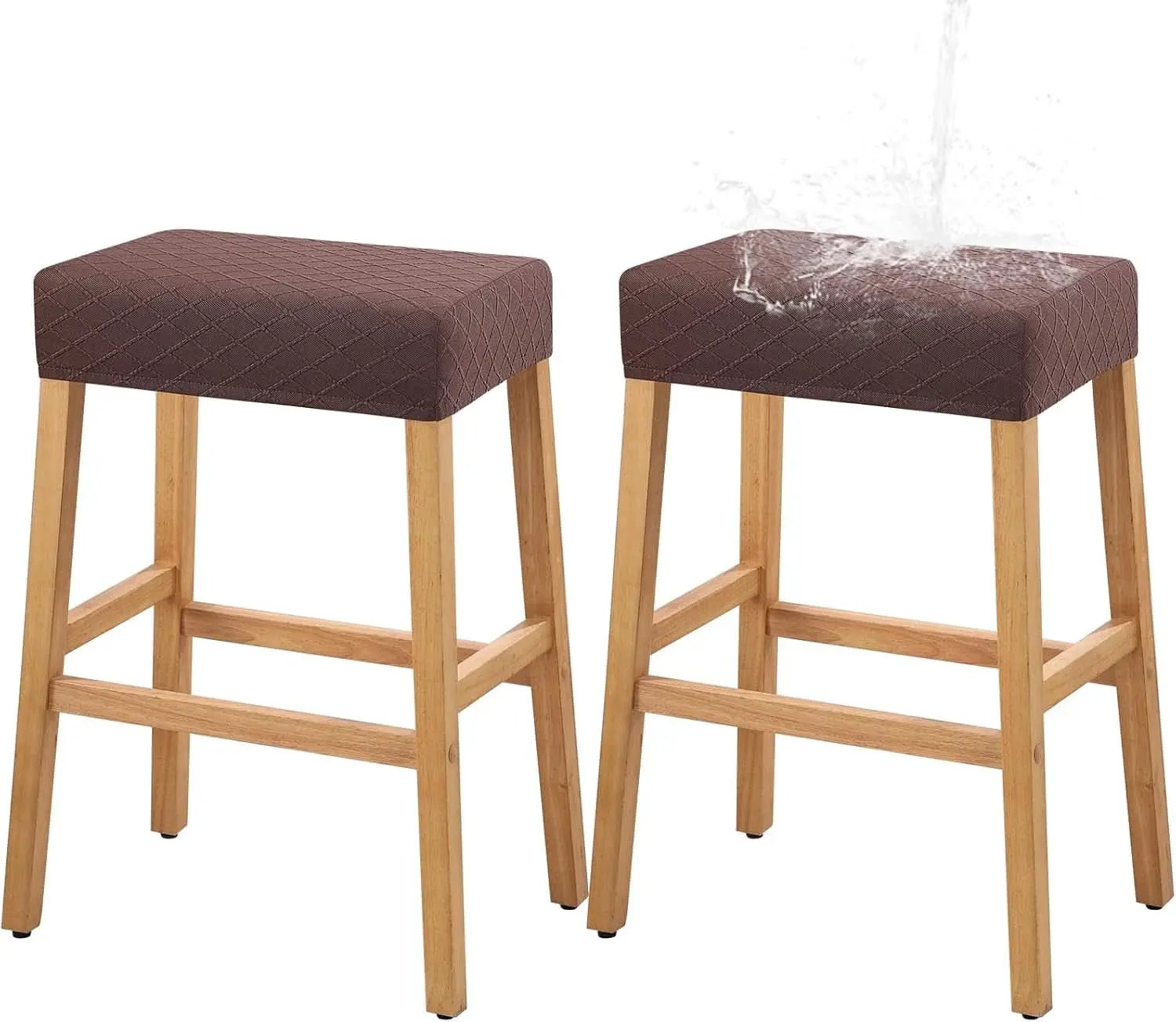 Rectangular Waterproof Stretch Bar Stool Covers 2 Pack from PriceLows™