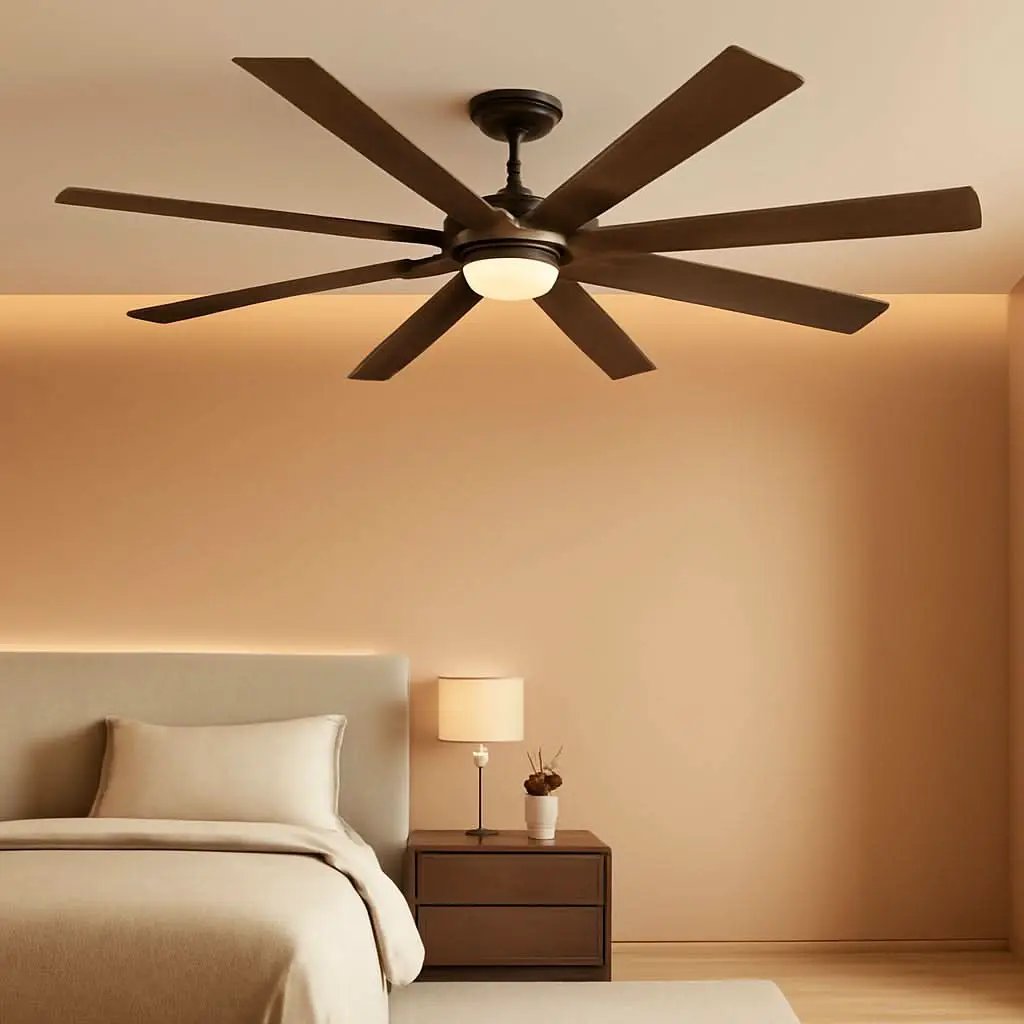 72 Inch Oil Rubbed Bronze Ceiling Fan With Lights Remote from PriceLows™