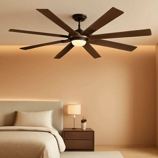 72 Inch Oil Rubbed Bronze Ceiling Fan With Lights Remote from PriceLows™