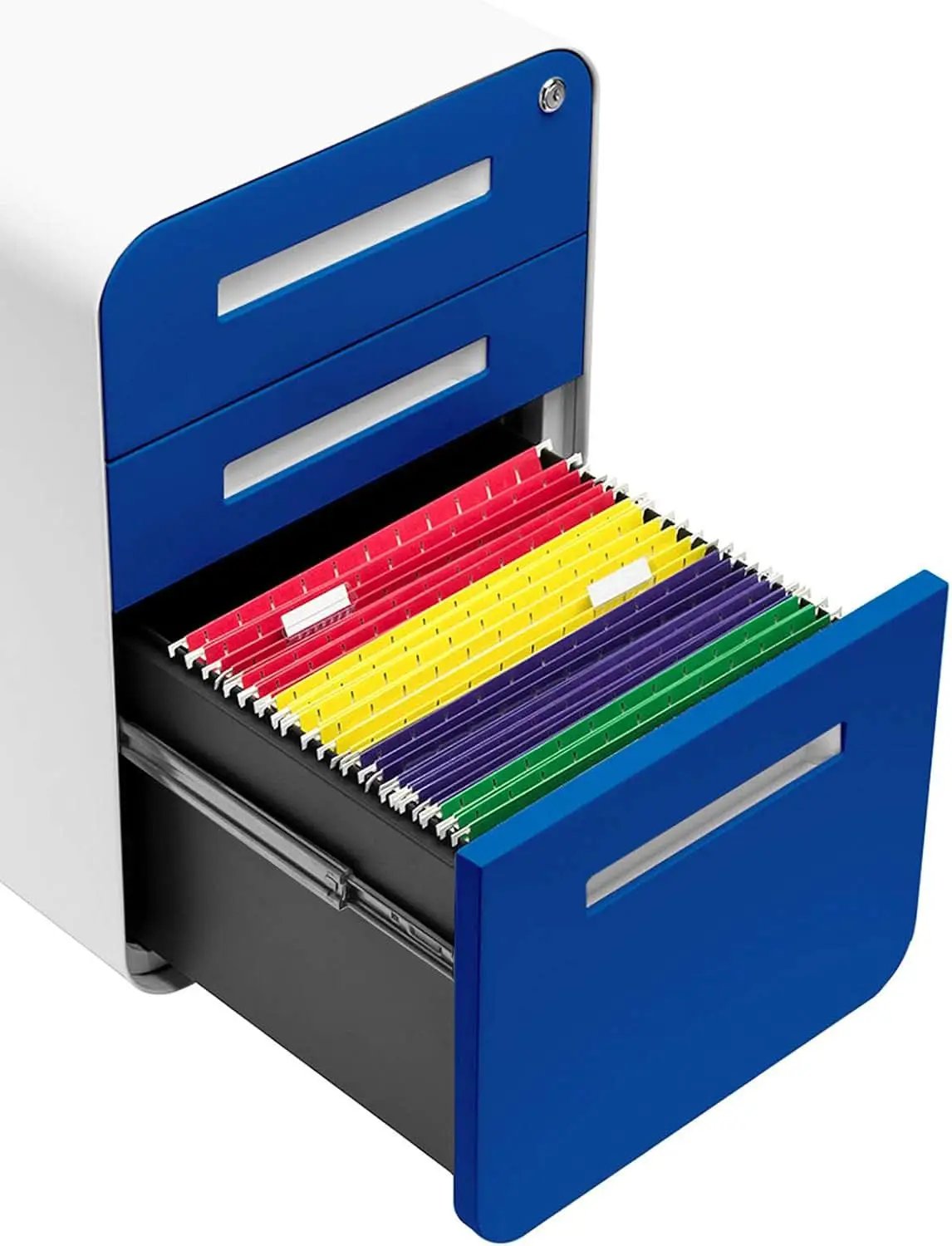 Stockpile 3 Drawer File Cabinet With Lock Under Desk from PriceLows™