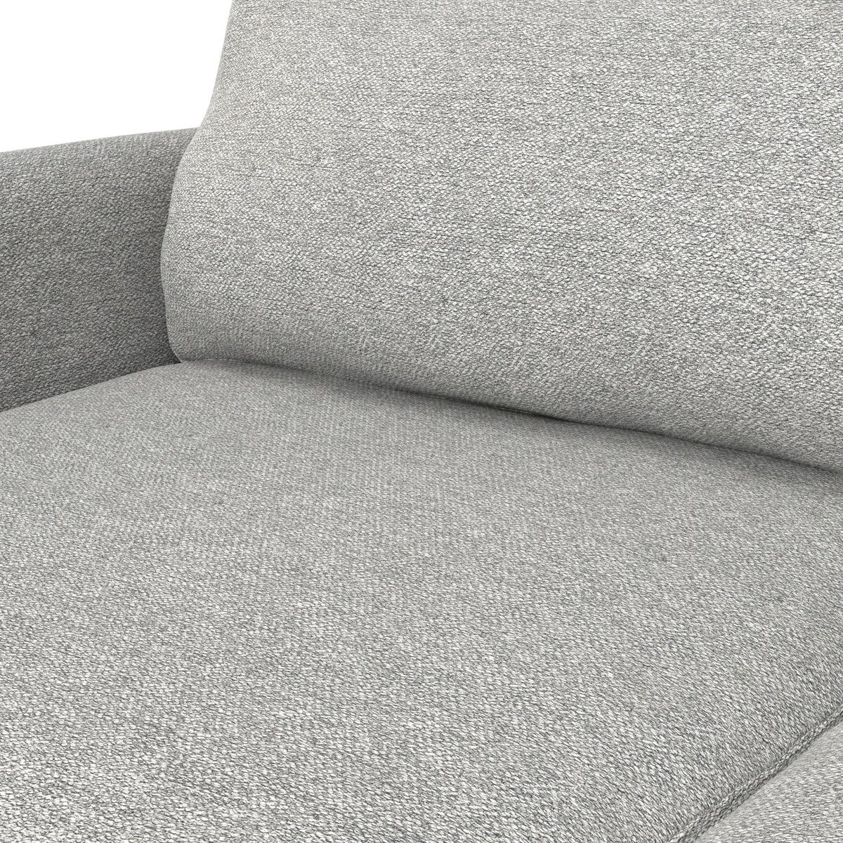 Livingston Upholstered Sofa | Genuine Aniline Leather | 7 Inch Thick Cushions | 76 Inch Length