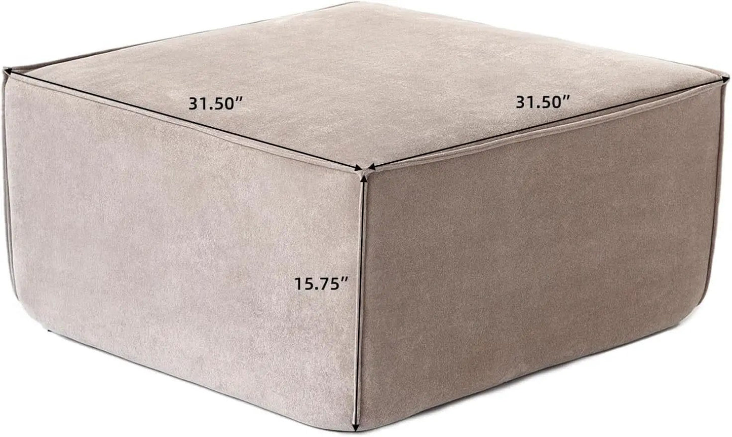 Modular Sectional Sofa Ottoman 31.5 Inches Espresso from PriceLows™