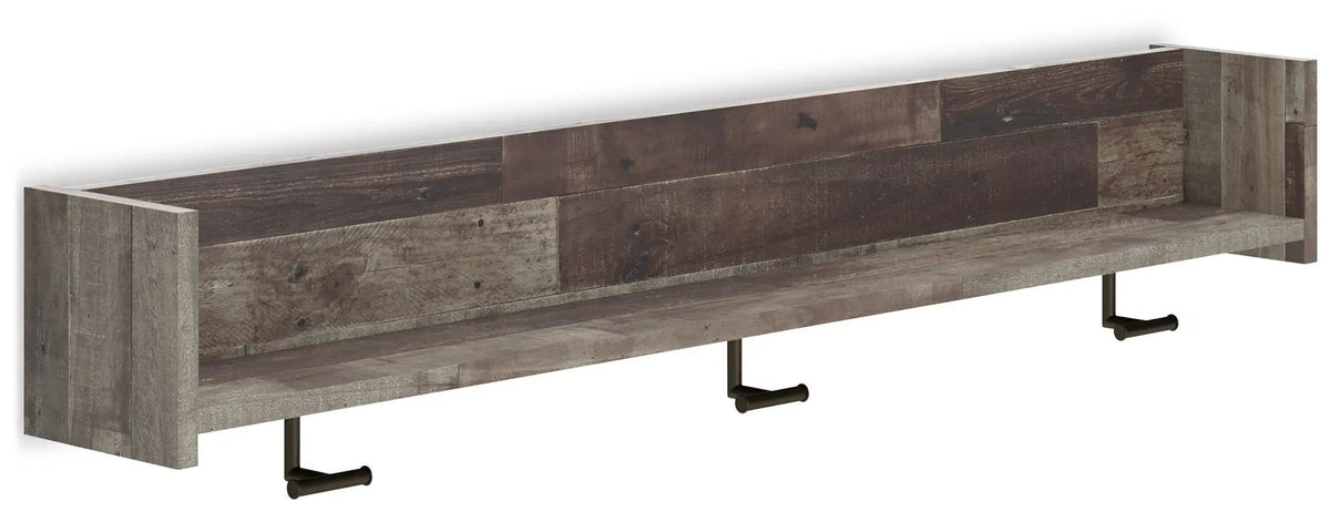 Neilsville Wall Mounted Coat Rack | Three Sturdy Hooks | Minimalist Contemporary Look | 52.75 Inch Length