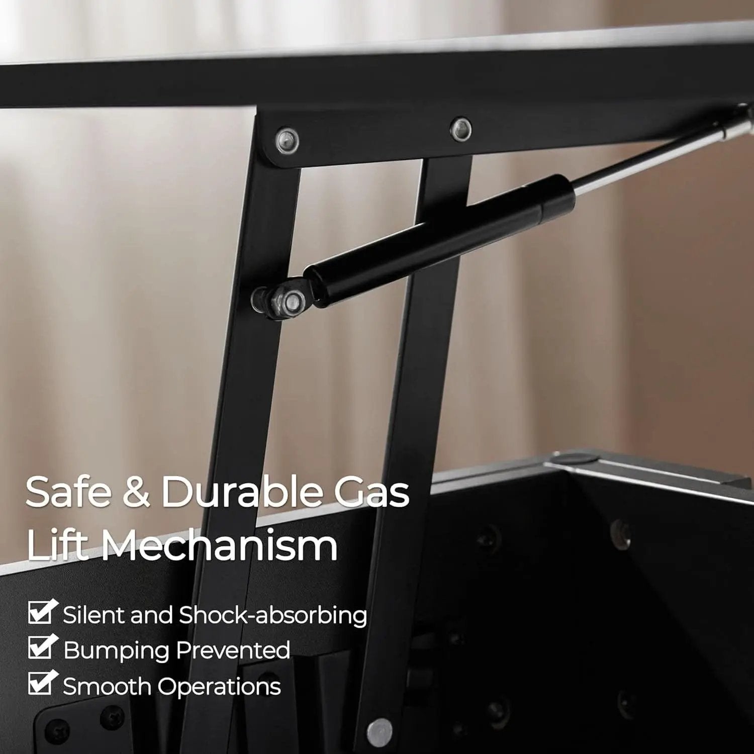 Lift Top Coffee Table With Hidden Compartment 47.5 Inch from PriceLows™