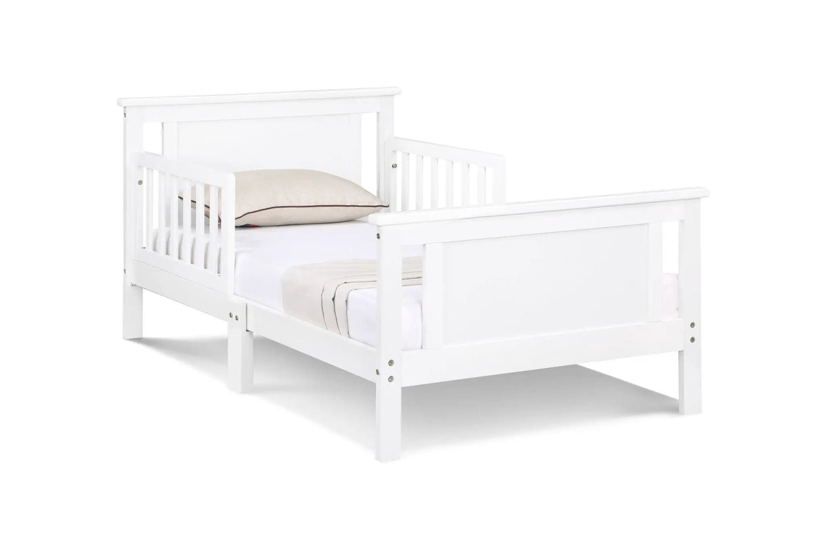 Connelly Reversible Panel Toddler Bed | Low Profile | Twin Bed Style | 53.75 Inch Length