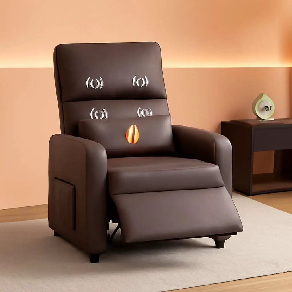 Power Recliner Chair With Heating Massage Tall Back from PriceLows™