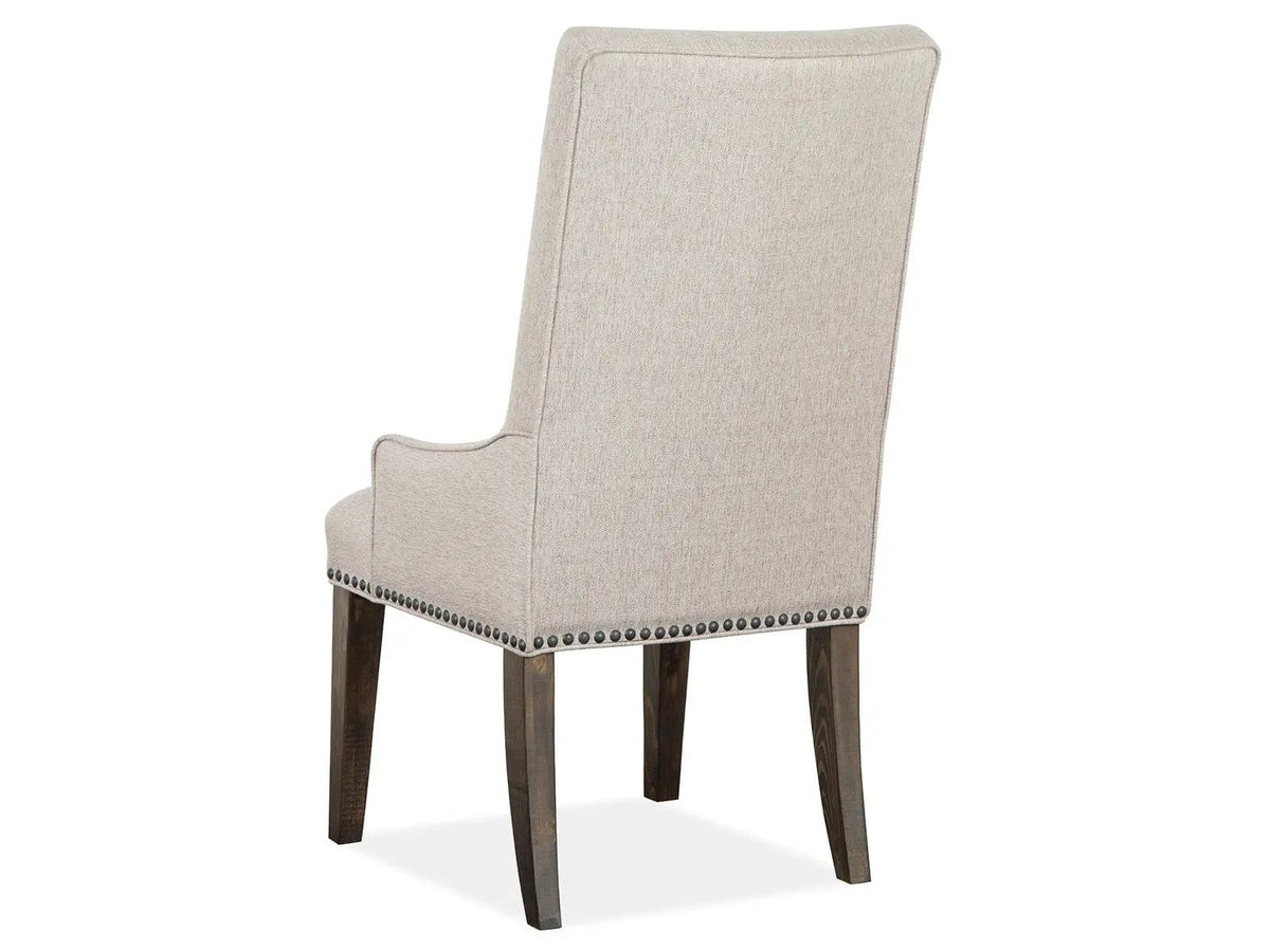 Bellamy Upholstered Host Chair (Set of 2) | 29 x 23 x 45 in | Plywood & Veneer | Peppercorn