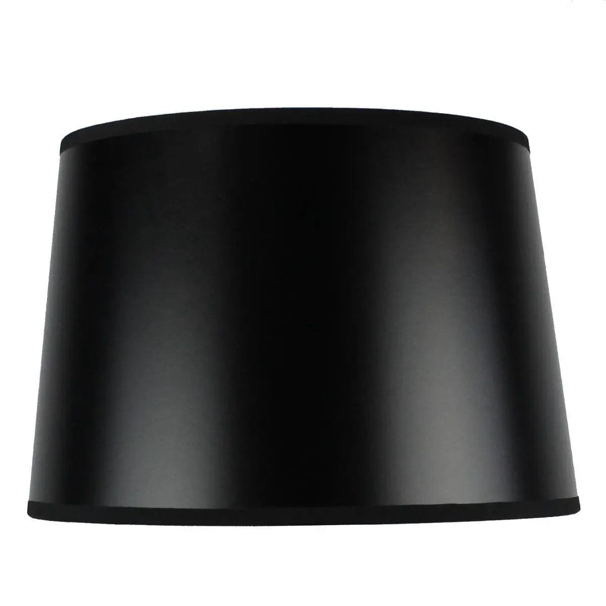 Shallow Drum Lamp Shade | 12W X 8H | Hardback | Black