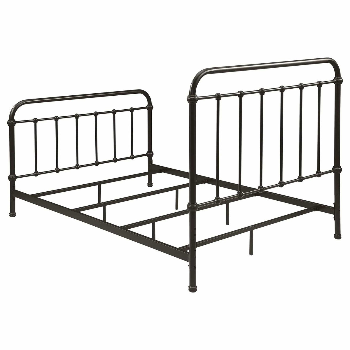 Livingston Metal Full Open Frame Bed Dark | 57.5 x 81.5 x 51.5 in | Metal | Bronze