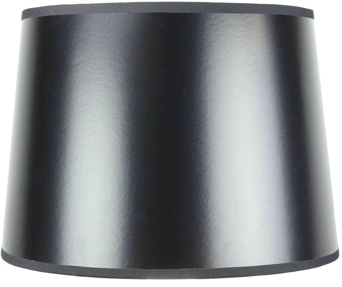 Black Drum Lampshade | Gold Lined | Premium Hardback | 14W X 10H