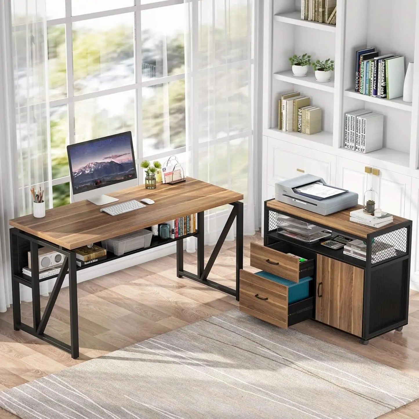 Lockable Lateral File Cabinet With Drawers For Letter Size from PriceLows™