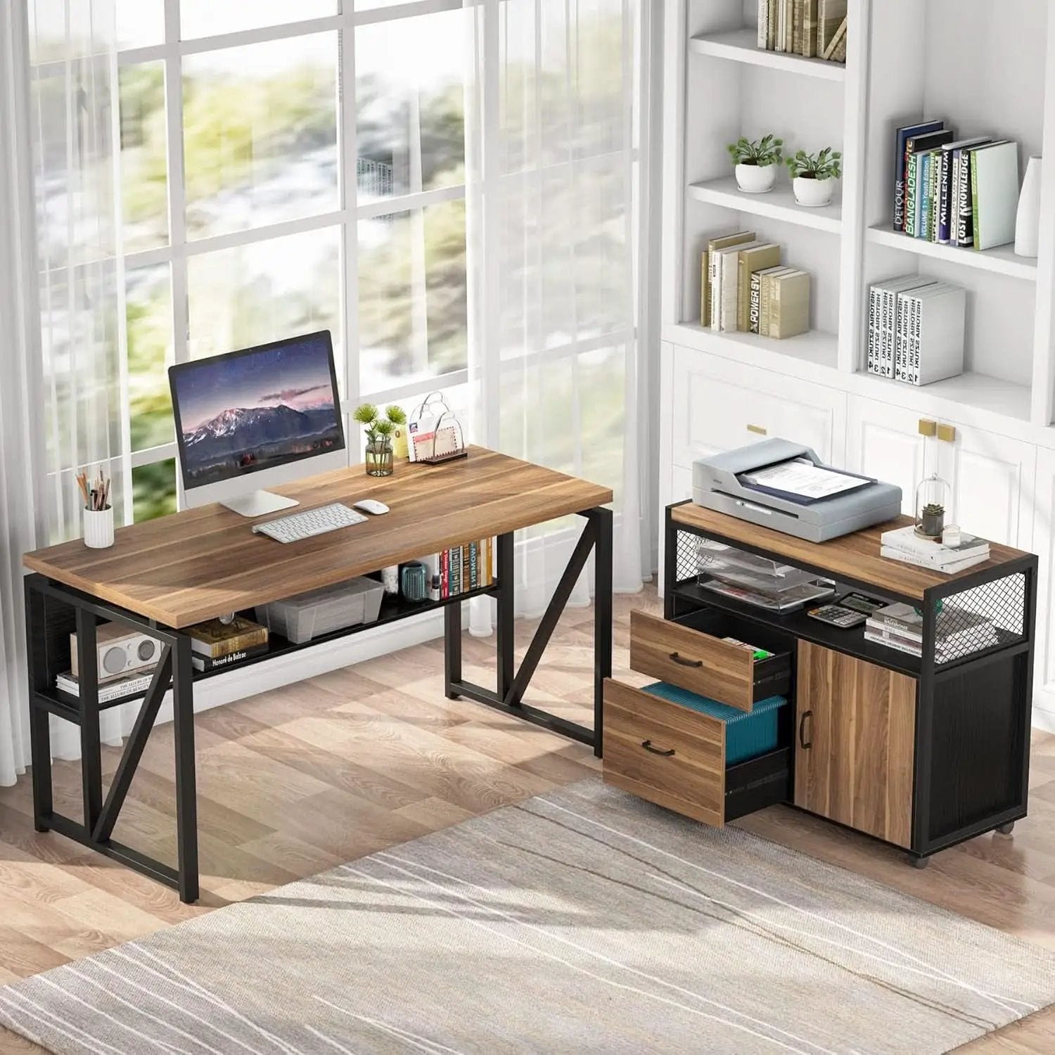 Lockable Lateral File Cabinet With Drawers For Letter Size from PriceLows™