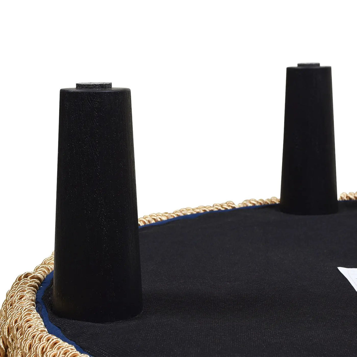 Yolanda Round Accent Ottoman | Handcrafted Quality | Kiln-Dried Hardwood Frame | 16 Inch Height