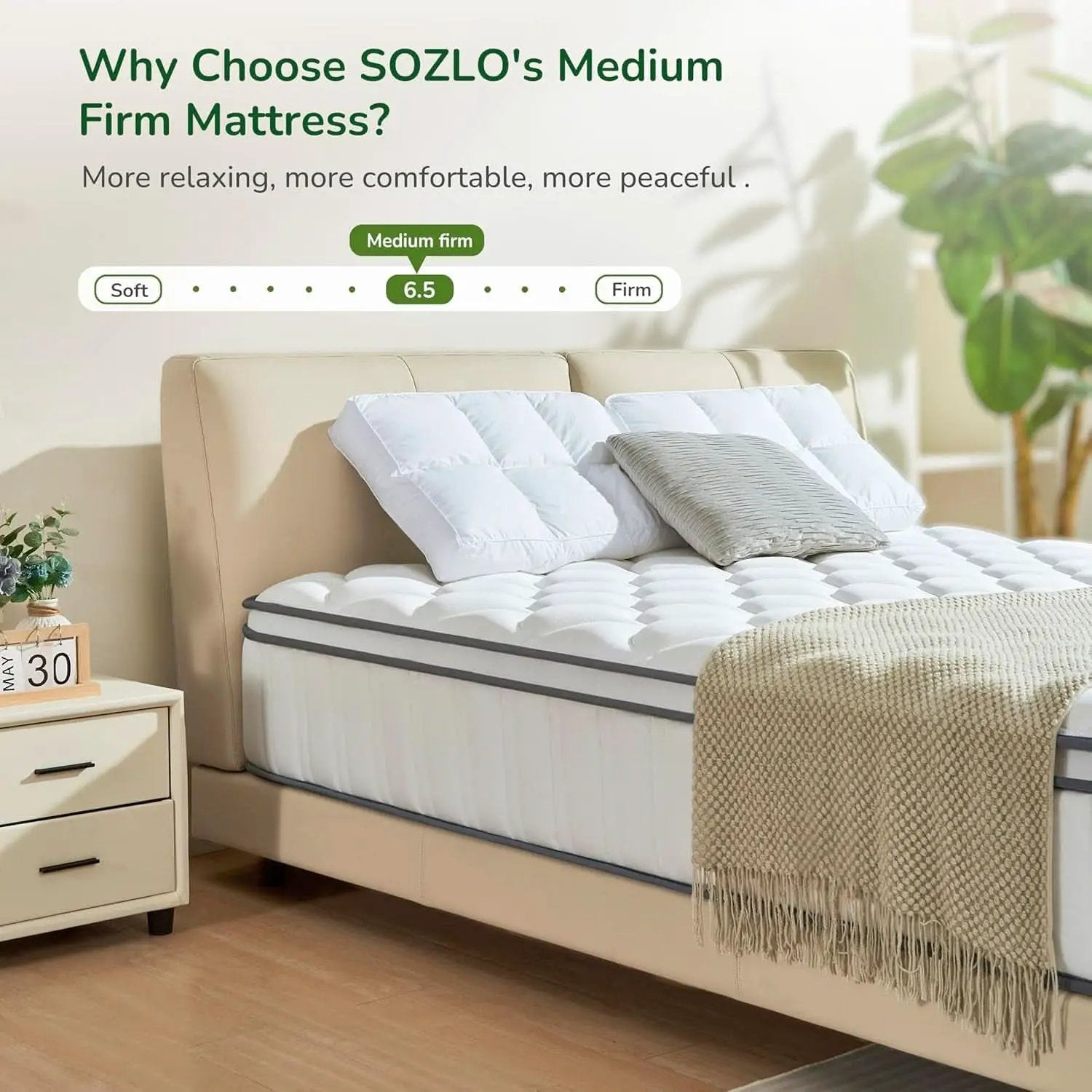Full Size Cooling Gel Memory Foam Mattress Pocket Springs from PriceLows™