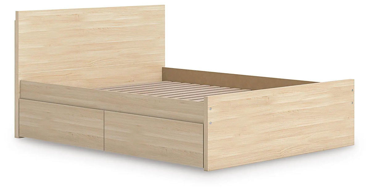 Onita Panel Platform Bed | Minimal Design | Ultra-Clean Lines | Easy-Elegant Solid Finish
