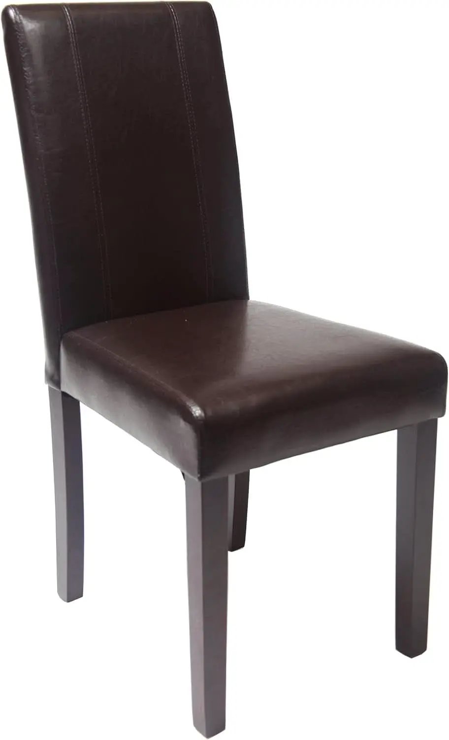 Parson Chair Set of 2 Leatherette Padded Solid Wood from PriceLows™