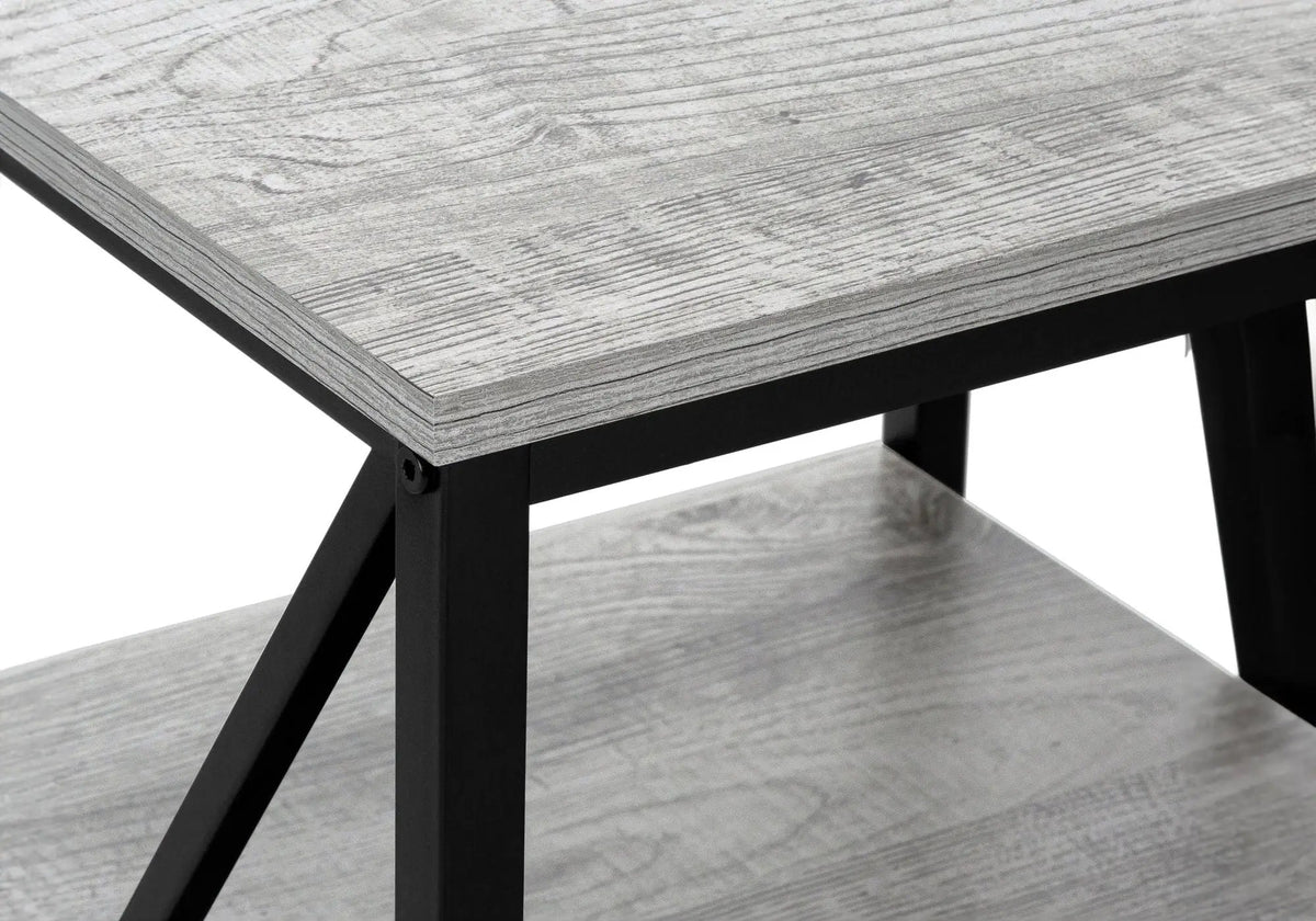 3-Tier Accent Table | Marble Look | Square Tabletop | Contemporary Side Table