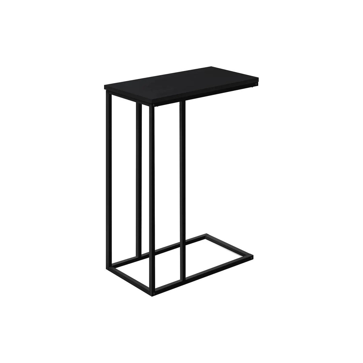 C-Shaped End Table | Space-Saving Design | Sleek Surface | Contemporary Style