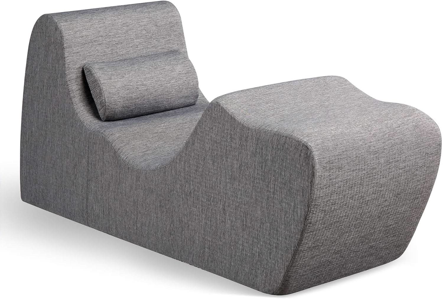 Zero Gravity Chaise Lounger Ergonomic Foam Support Grey from PriceLows™