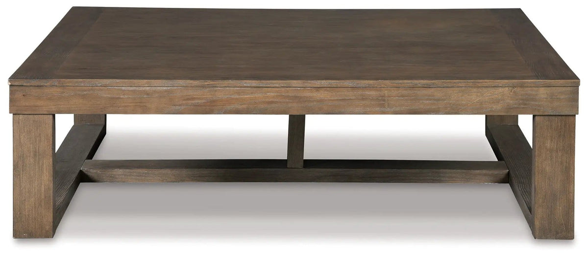 Cariton Rectangular Cocktail Table | 56 x 42 x 16.88 in | Engineered Wood | Gray