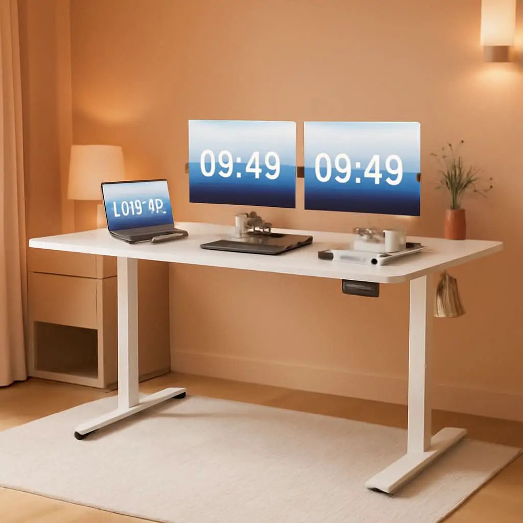 Electric Standing Desk 55x24 Inches Memory Presets from PriceLows™