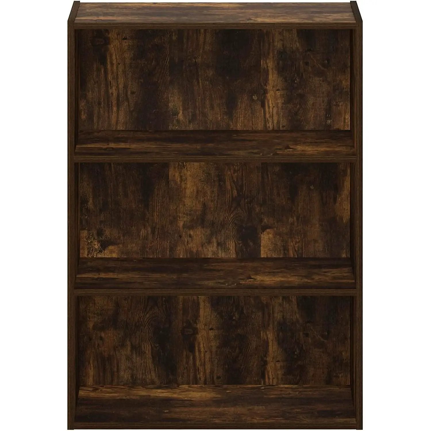 Pasir 3 Tier Open Shelf Bookcase Amber Pine Finish from PriceLows™