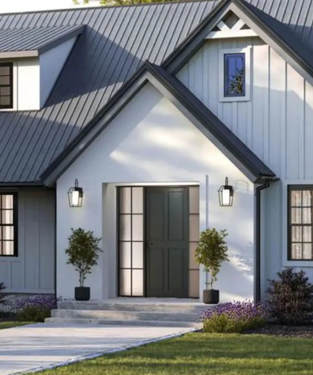 Outdoor Wall Lantern | Etched Opal Glass | Textured Black Finish | 18 Inch
