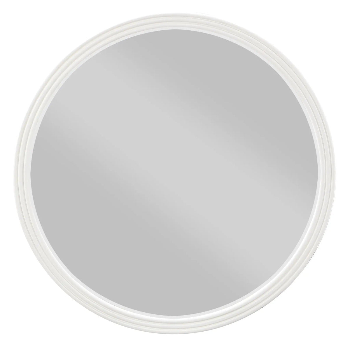 Carena Round Mirror | 2 x 35 x 35 in | Glass & Plywood | Gray