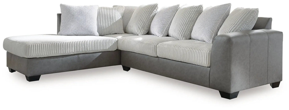 Clairette Court 2 Piece Sectional | 2-Piece Set | Faux Leather | Living Room