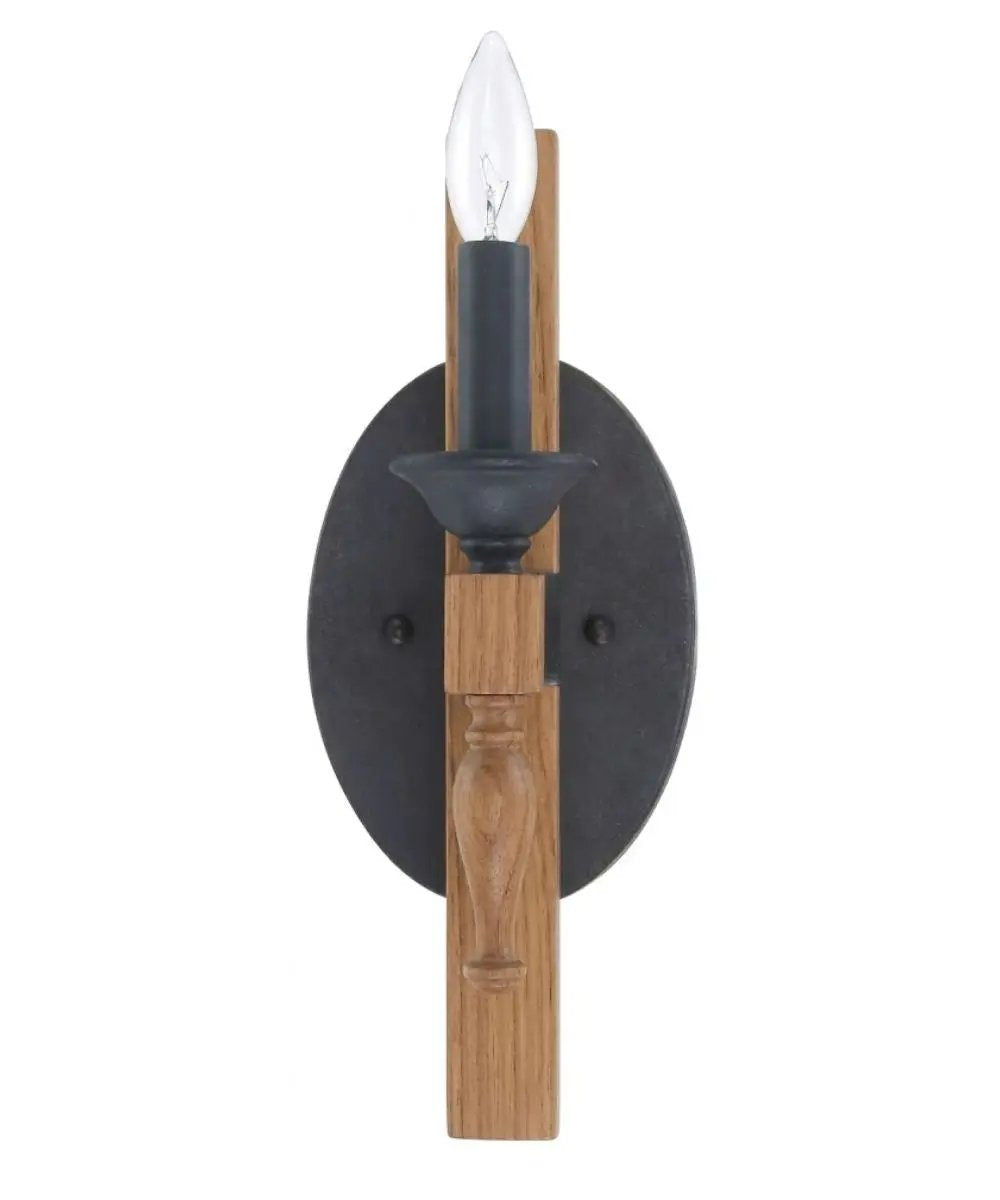 Wall Sconce | 1 Light | Aged Bronze Finish | 5 Inch Width