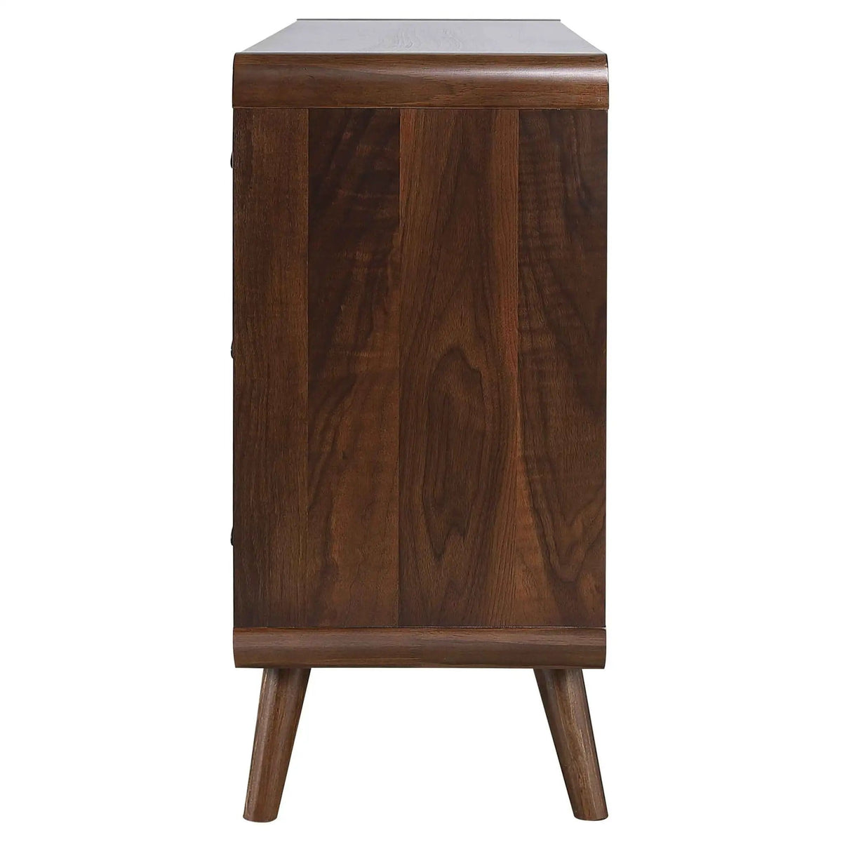 Robyn 6-drawer Bedroom Dresser Dark | 61 x 17 x 36.5 in | Engineered Wood & Walnut | Walnut
