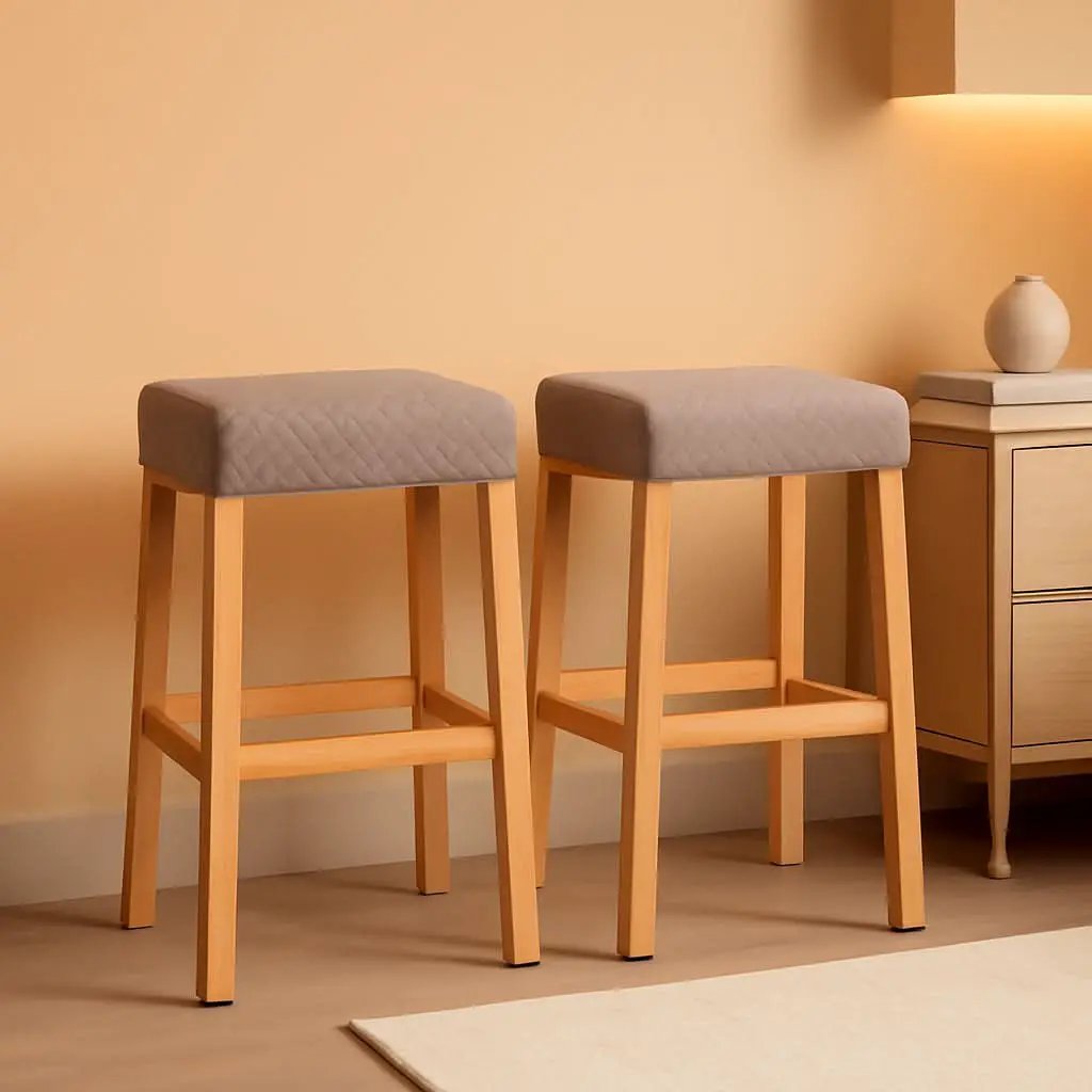Rectangular Bar Stool Covers 2 Pack Waterproof Stretch from PriceLows™