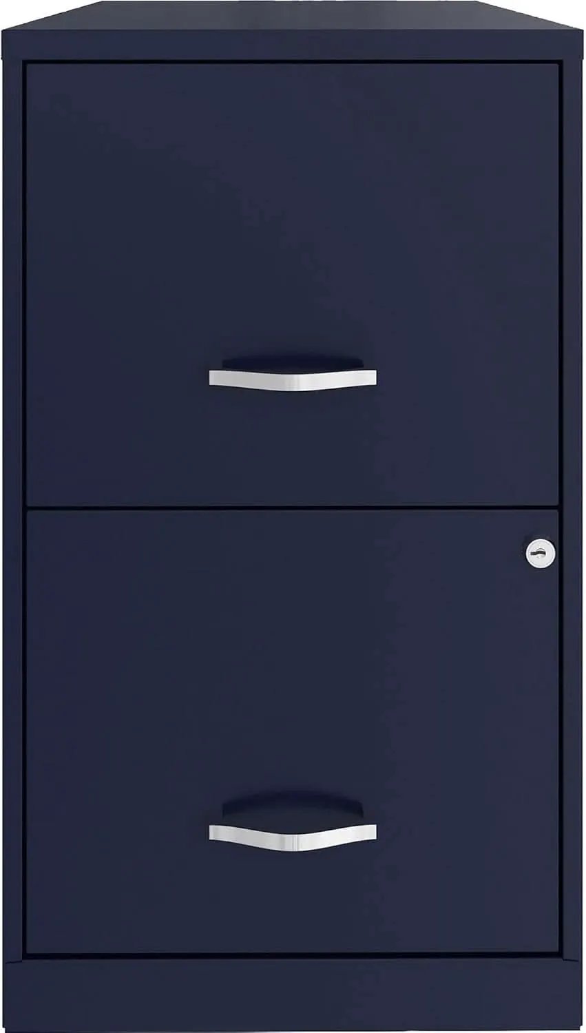 Navy Two Drawer File Cabinet With Smooth Glide Drawers, 14.2 By 18 By 24.5 Inches from PriceLows™