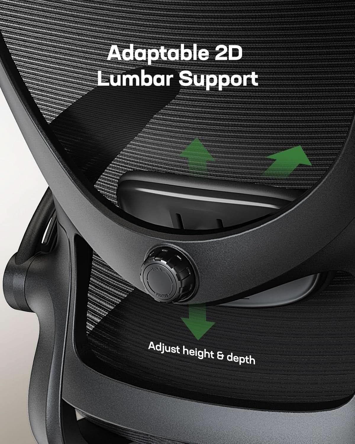 Mesh Office Chair With Adjustable Armrests And Lumbar from PriceLows™