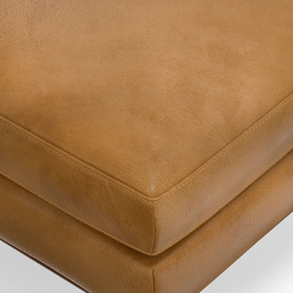 Morrison Handcrafted Ottoman | Mid-Century Modern Styling | Corner-Blocked Frame | 33 Inch Width