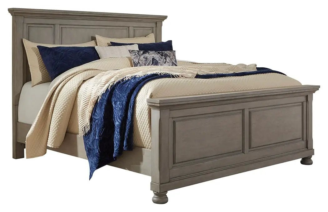 Lettner Panel Bedroom Set | 4-Piece | Select Birch Veneers | Burnished Finish