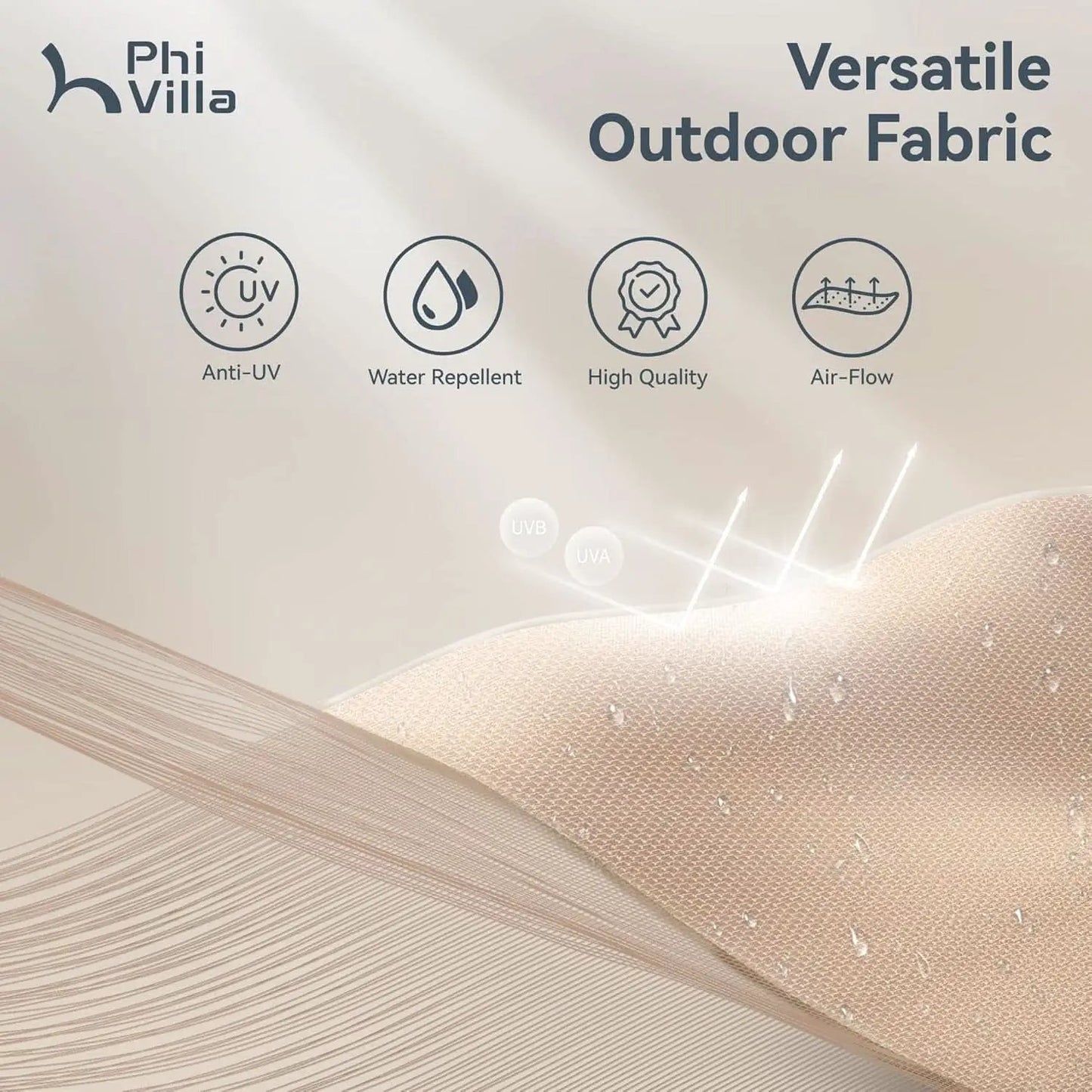 Large Double-Sided Patio Umbrella with Easy Crank System from PriceLows™