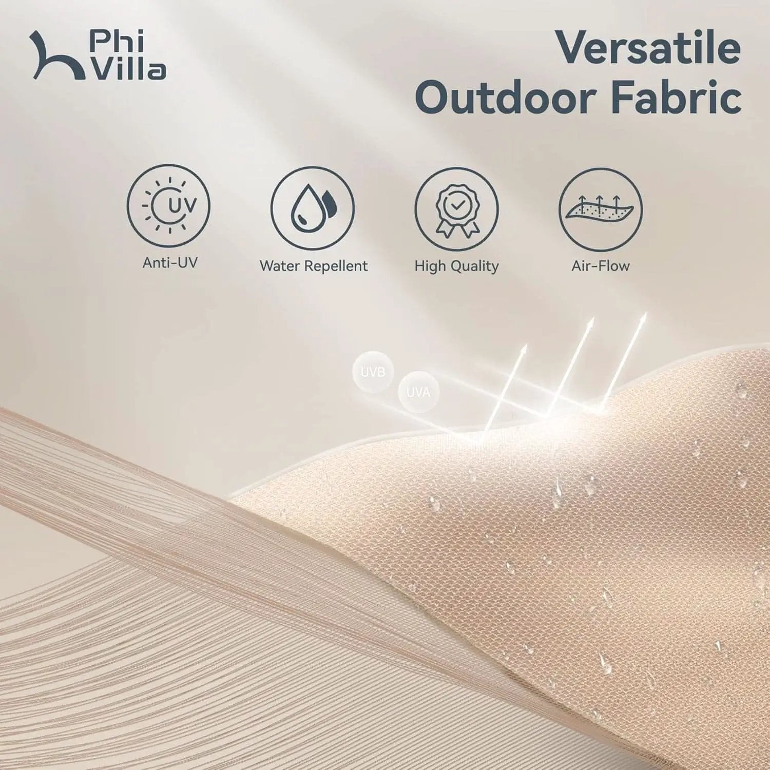 Large Double-Sided Patio Umbrella with Easy Crank System from PriceLows™