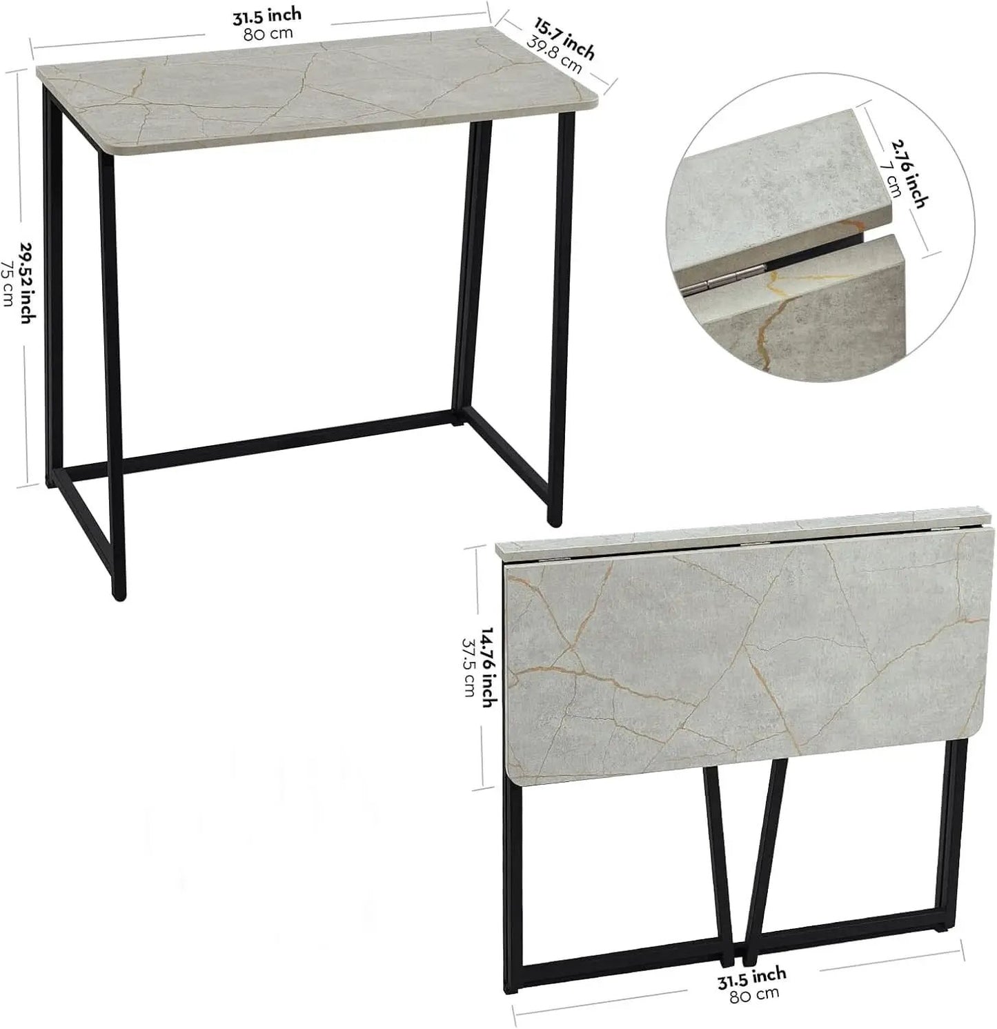 Small Foldable Computer Desk For Home Office Everyday Use from PriceLows™