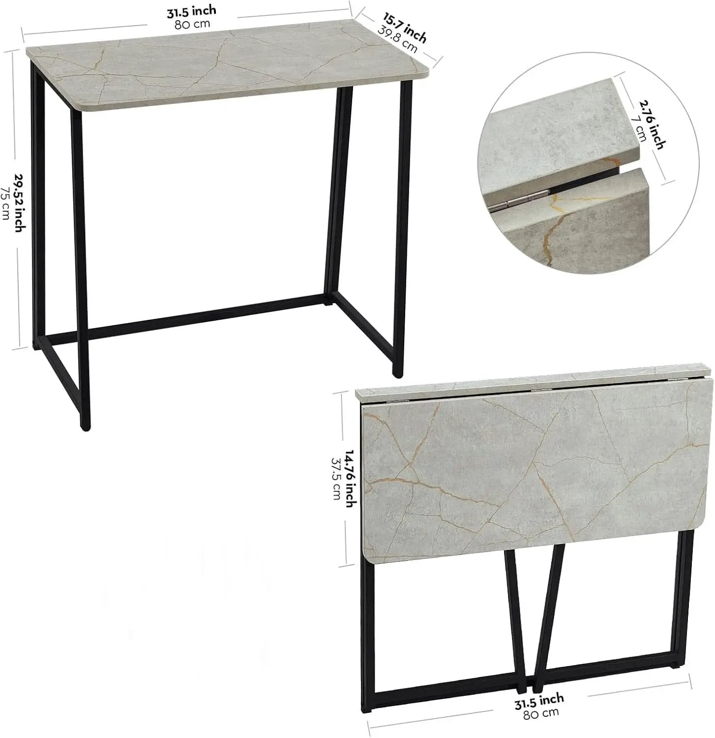 Small Foldable Computer Desk For Home Office Everyday Use from PriceLows™
