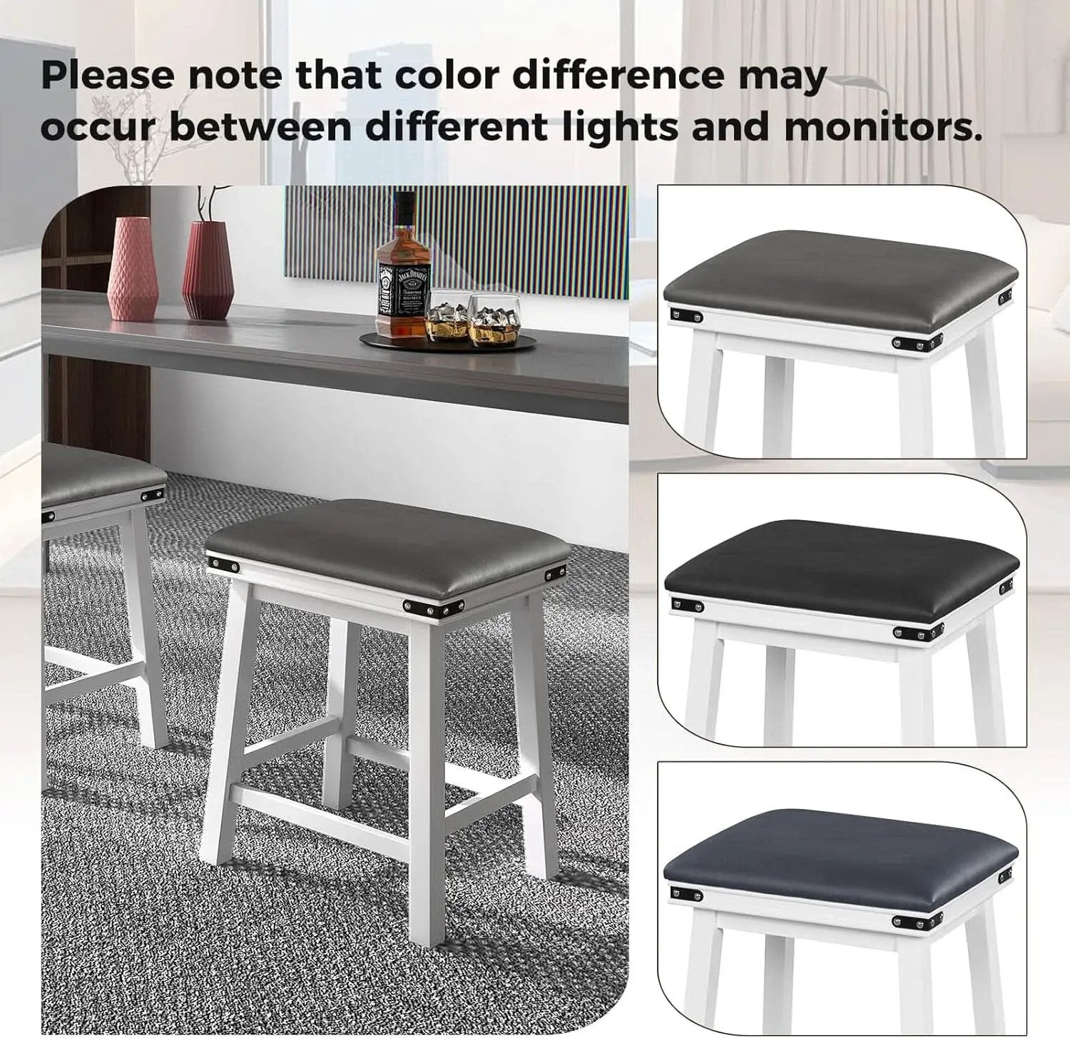 24 Inch Counter Height Bar Stools Set of Two from PriceLows™