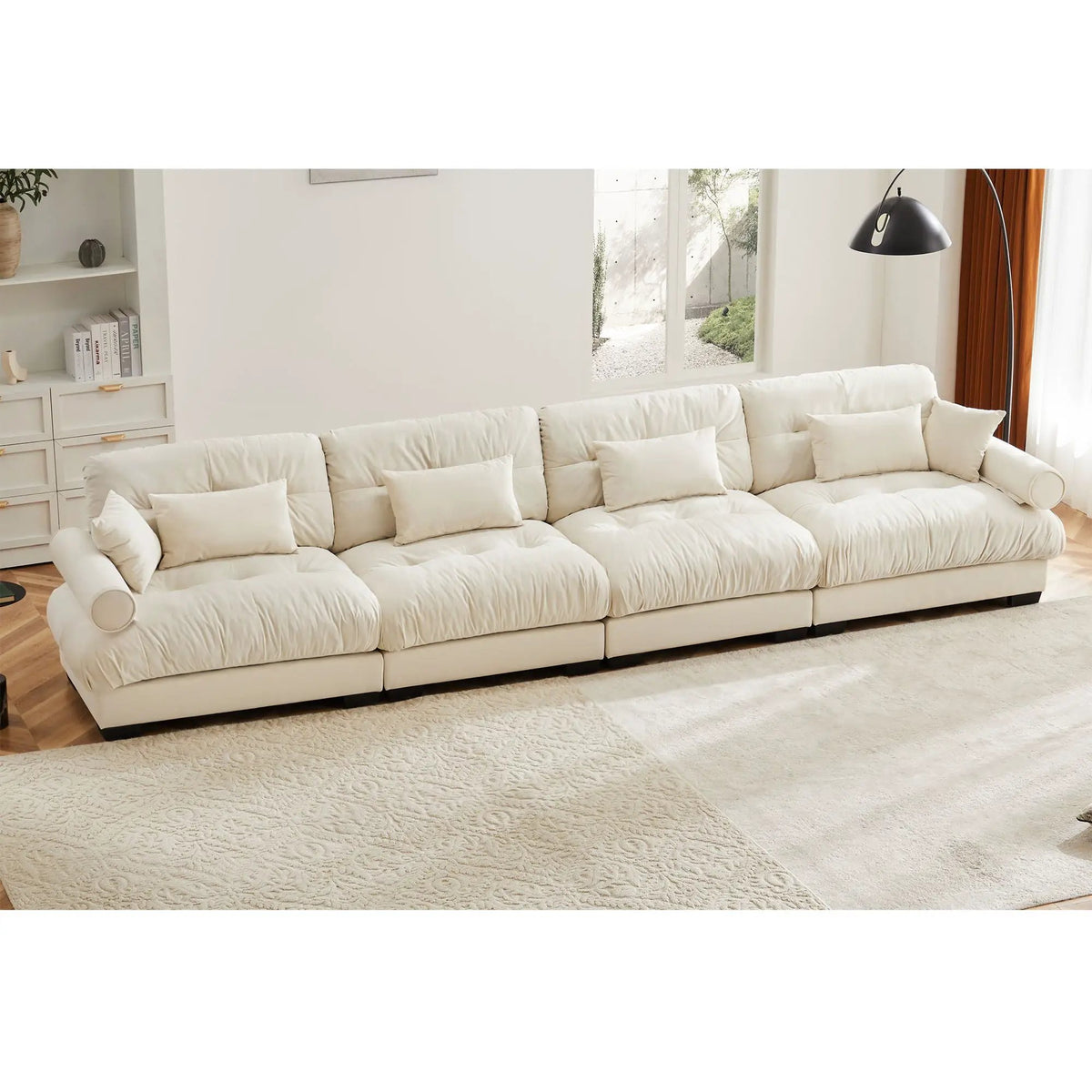 Sectional Sofa | Deep Seat Convertible | Modular Vintage | Oversized