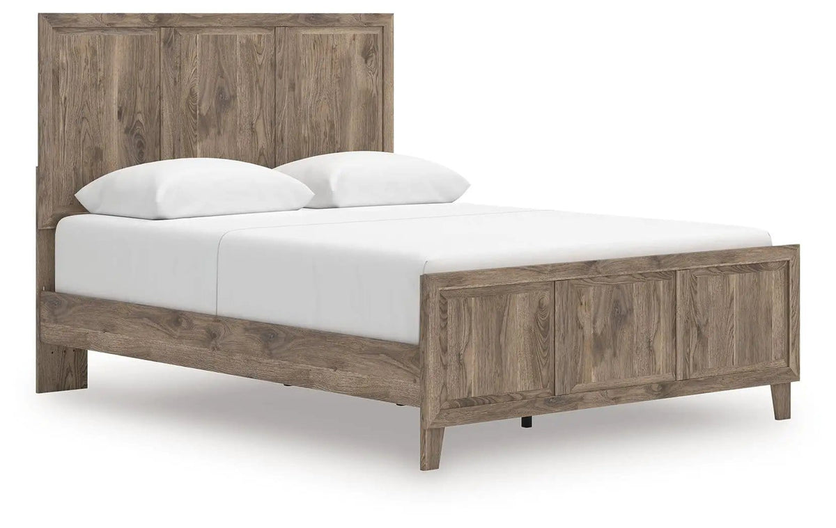 Rusticott Panel Bed | 2 Pieces | Bedroom Furniture | Bedroom