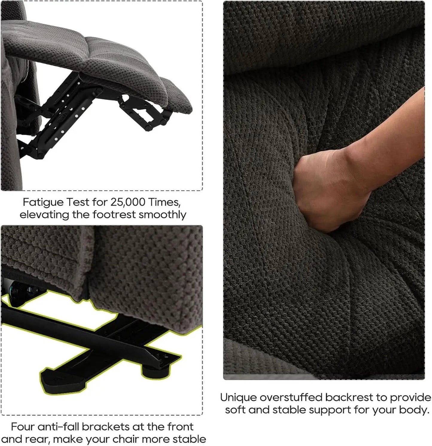 Power Reclining Sofa Set With Massage And USB Ports from PriceLows™