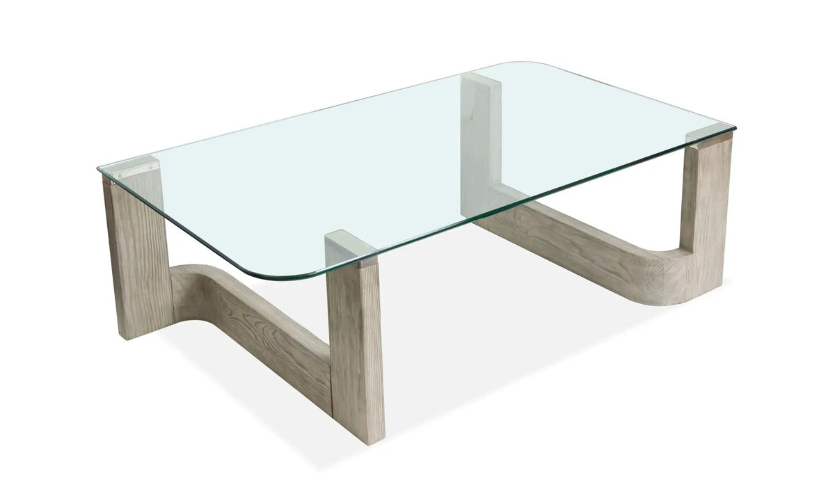 Bartlett Rectangular End Table | Smokey Pine Finish | Modern Contemporary Style | 26 Inch Width